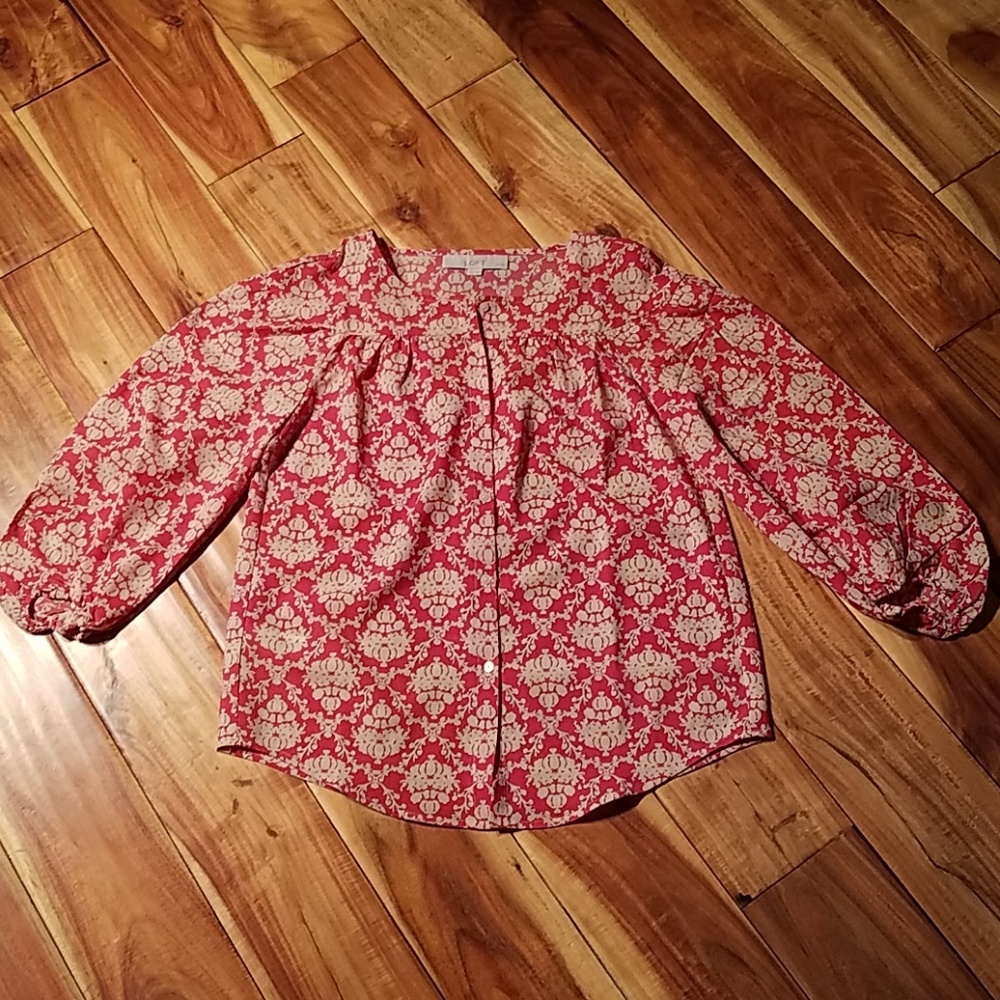 Loft blouson sleeve top